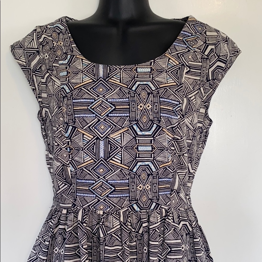 Mata Traders geometric summer dress with pockets!